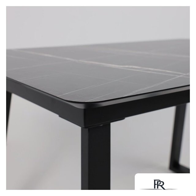 Кухонный стол Lepremo AV 1208 HPL+МДФ раздвижной 1200-1600x800 (черный тунис/черный) - Изображение №11 — Интернет-магазин ПроЗаказ