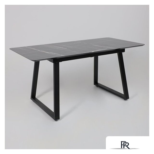 Кухонный стол Lepremo AV 1208 HPL+МДФ раздвижной 1200-1600x800 (черный тунис/черный) - Изображение №10 — Интернет-магазин ПроЗаказ