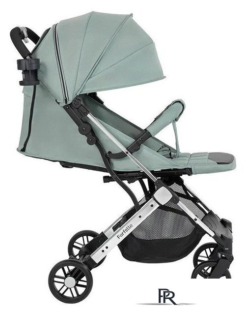 Коляска прогулочная «книга» Farfello Comfy Go Comfort CG-103 (зеленый/серебристый) - Изображение №3 — Интернет-магазин ПроЗаказ
