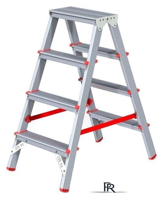 Лестница-стремянка Новая высота NV 312 двухсторонняя профессиональная 2x4 ступеней - Изображение №2 — Интернет-магазин ПроЗаказ