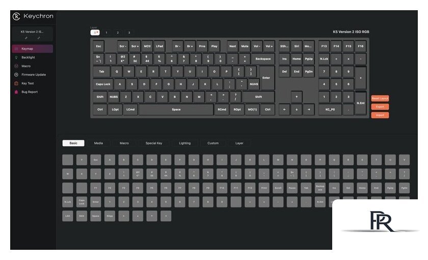 Клавиатура Keychron K5 V2 K5X-H3 (Gateron Low Profile Brown 2.0) - Изображение №7 — Интернет-магазин ПроЗаказ
