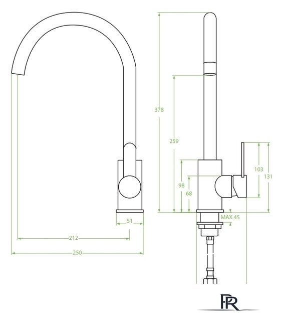 Смеситель Laveo Bona BAB 268D - Изображение №2 — Интернет-магазин ПроЗаказ