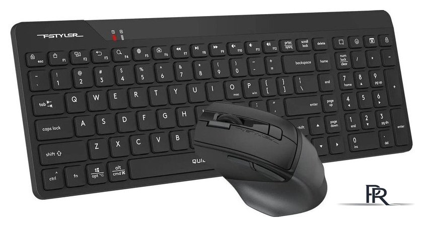 Офисный набор A4Tech Fstyler FG2400 Air2 (черный) - Изображение №3 — Интернет-магазин ПроЗаказ