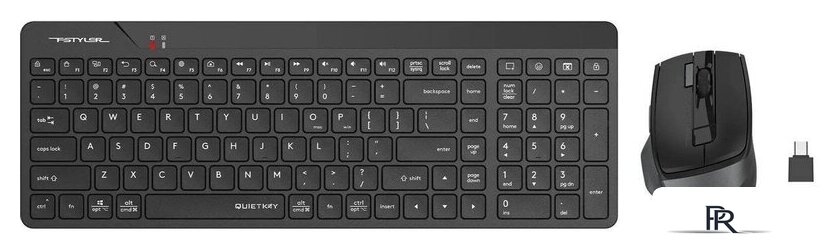 Офисный набор A4Tech Fstyler FG2400 Air2 (черный) - Изображение №2 — Интернет-магазин ПроЗаказ