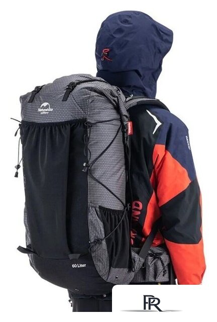 Туристический рюкзак Naturehike Rock Series NH19BP095 60L+5L dyneema (черный) - Изображение №2 — Интернет-магазин ПроЗаказ