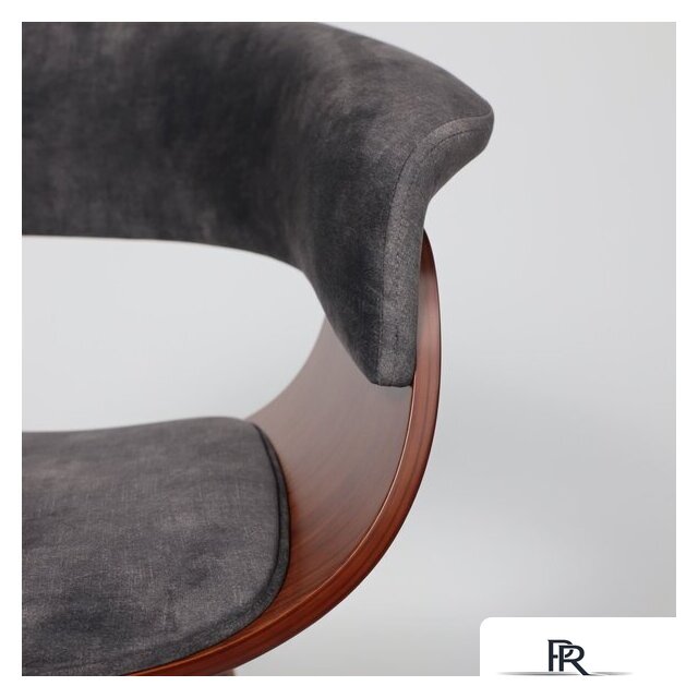 Стул с подлокотниками AksHome Mody (темно-серый Fabb 16/орех) - Изображение №9 — Интернет-магазин ПроЗаказ