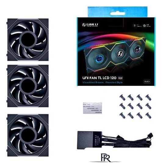 Комплект вентиляторов для корпуса Lian Li Uni Fan TL LCD 120 Triple Pack G99.12TLLCD3B.00 - Изображение №1 — Интернет-магазин ПроЗаказ