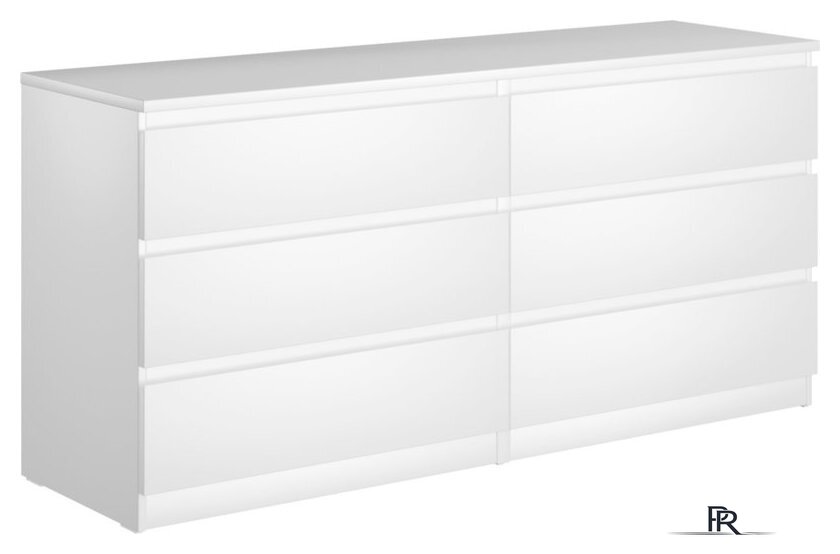 Комод Mio Tesoro Мальта 6 ящиков 160x76 2.05.02.060.1 (белый) - Изображение №1 — Интернет-магазин ПроЗаказ