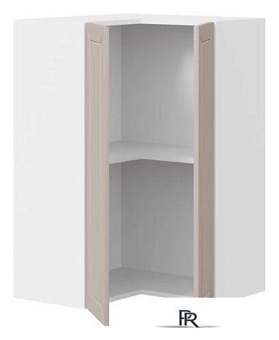 Шкаф навесной Трия Лорас 1В6УП (белый/холст латте) - Изображение №2 — Интернет-магазин ПроЗаказ