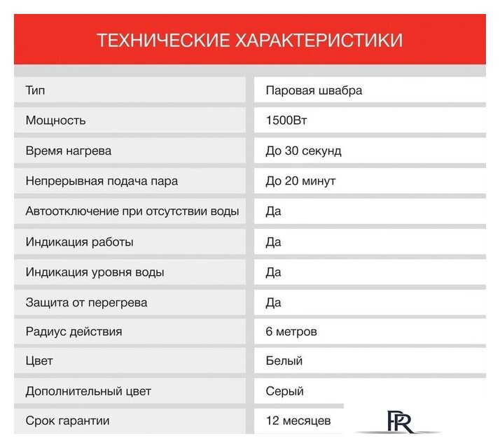 Паровая швабра StarWind SSM5590 (белый/серый) - Изображение №18 — Интернет-магазин ПроЗаказ
