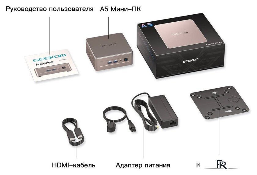 Компактный компьютер GEEKOM Mini A5 (Ryzen 7 5825U, 16GB/512GB) - Изображение №6 — Интернет-магазин ПроЗаказ