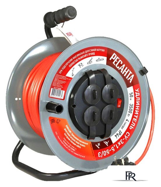 Удлинитель на катушке Ресанта СУ-3х1.5-50/3 - Изображение №1 — Интернет-магазин ПроЗаказ