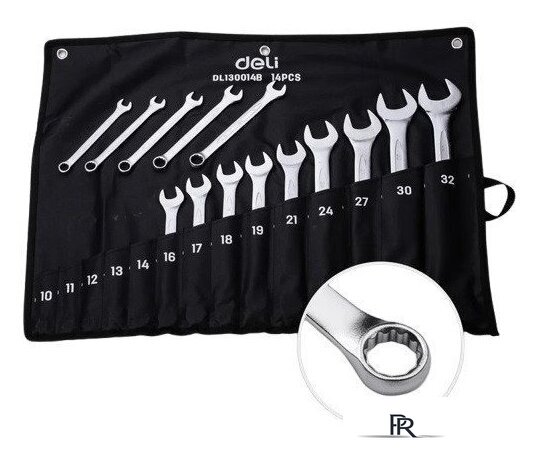 Набор ключей Deli DL130014B (14 предметов) - Изображение №1 — Интернет-магазин ПроЗаказ