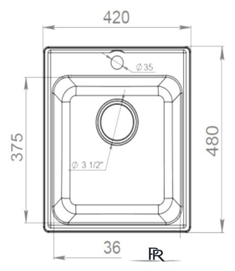 Кухонная мойка GranFest QUARZ Z-17 (серый) - Изображение №3 — Интернет-магазин ПроЗаказ