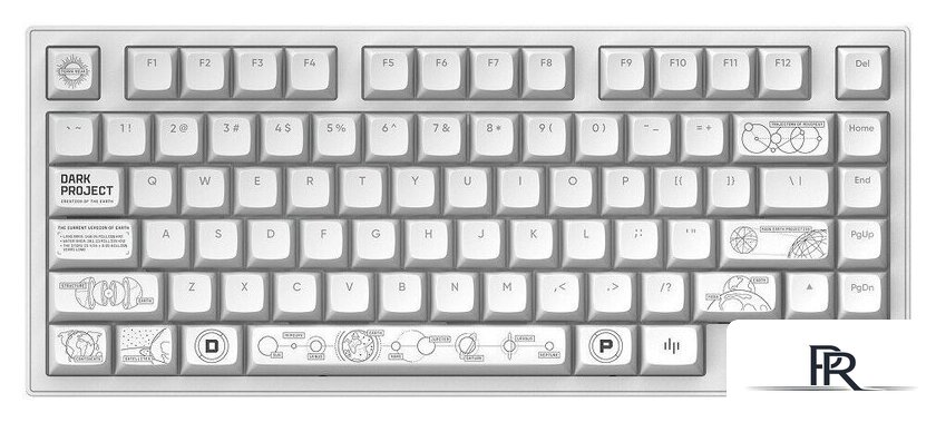 Клавиатура Dark Project ALU81A Terra Nova White (g3ms Moonstone) - Изображение №1 — Интернет-магазин ПроЗаказ