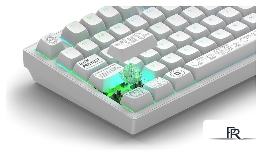 Клавиатура Dark Project ALU81A Terra Nova White (g3ms Moonstone) - Изображение №10 — Интернет-магазин ПроЗаказ