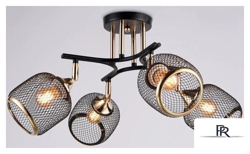 Люстра средней высоты Ambrella light Traditional TR80177/4 BK/FGD (черный/золото) - Изображение №1 — Интернет-магазин ПроЗаказ