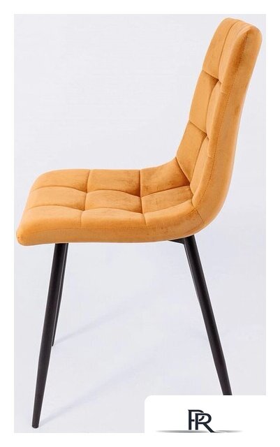 Стул AksHome Dallas 76330 (велюр, горчичный/черный) - Изображение №4 — Интернет-магазин ПроЗаказ