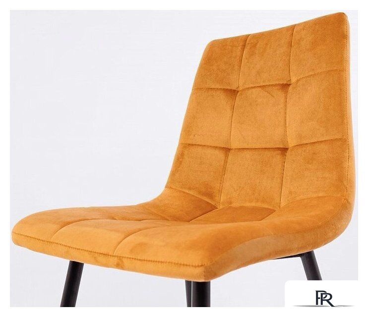 Стул AksHome Dallas 76330 (велюр, горчичный/черный) - Изображение №6 — Интернет-магазин ПроЗаказ