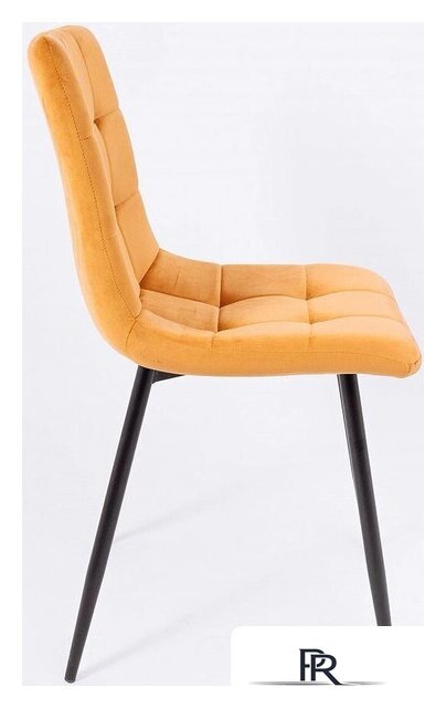 Стул AksHome Dallas 76330 (велюр, горчичный/черный) - Изображение №3 — Интернет-магазин ПроЗаказ