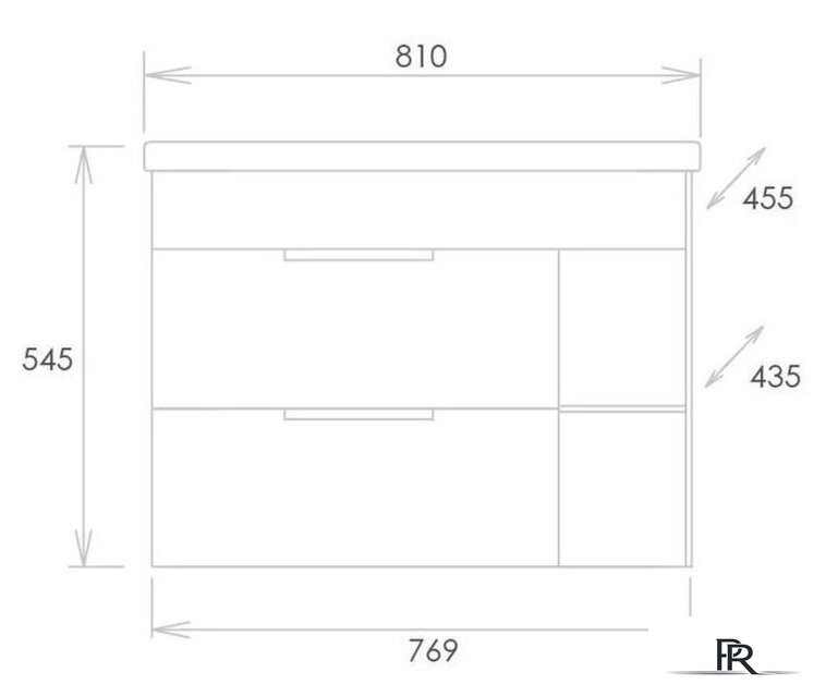 Onika Тумба под умывальник Легран 80.13 108047 - Изображение №2 — Интернет-магазин ПроЗаказ