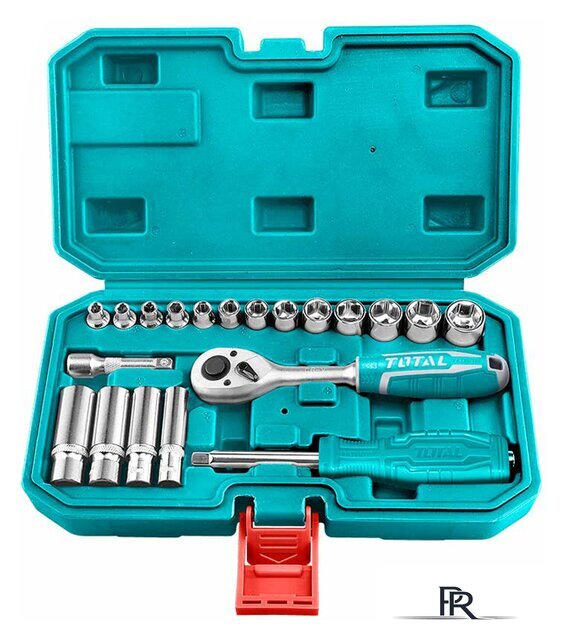 Набор трещотка с головками Total THT141201 (20 предметов) - Изображение №1 — Интернет-магазин ПроЗаказ