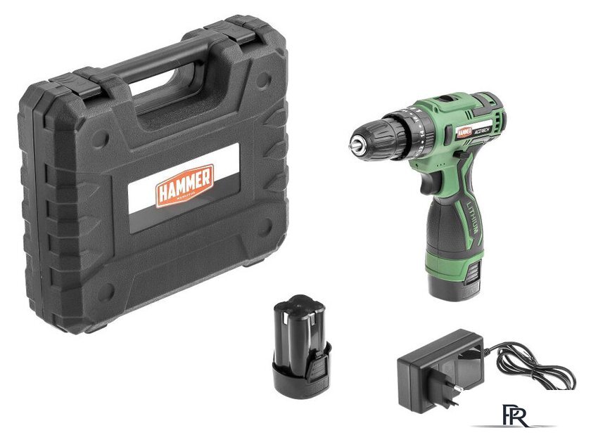 Ударная дрель-шуруповерт Hammer ACD16CH (с 2-мя АКБ, кейс) - Изображение №1 — Интернет-магазин ПроЗаказ