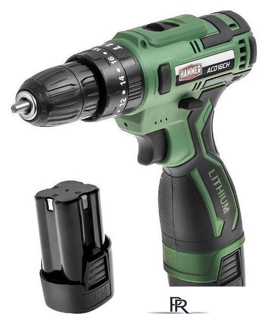 Ударная дрель-шуруповерт Hammer ACD16CH (с 2-мя АКБ, кейс) - Изображение №2 — Интернет-магазин ПроЗаказ