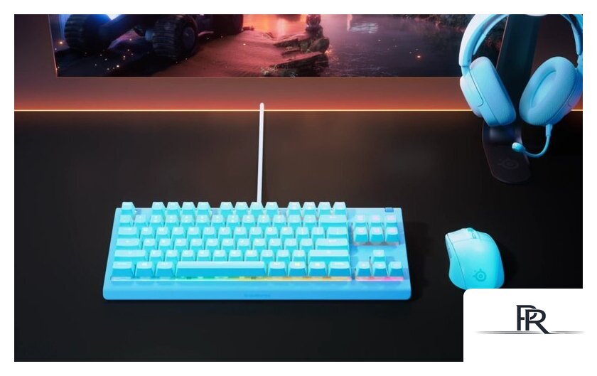 Клавиатура SteelSeries Apex 3 TKL (голубой, нет кириллицы) - Изображение №7 — Интернет-магазин ПроЗаказ