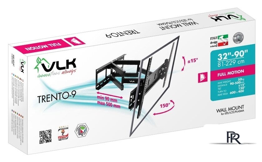 Кронштейн для телевизора VLK TRENTO-9 (черный) - Изображение №3 — Интернет-магазин ПроЗаказ