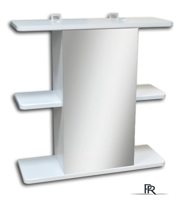  Гамма Шкаф с зеркалом для ванной 54.10 (белый, левый) - Изображение №1 — Интернет-магазин ПроЗаказ