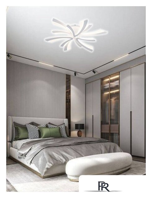 Припотолочная люстра Aitin Pro C9095/3+3 (белый) - Изображение №4 — Интернет-магазин ПроЗаказ