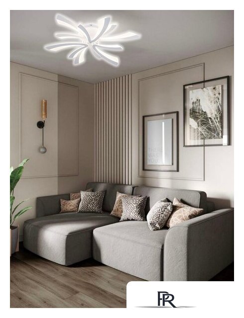 Припотолочная люстра Aitin Pro C9095/3+3 (белый) - Изображение №2 — Интернет-магазин ПроЗаказ