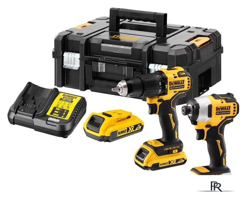  DeWalt DCK2062D2T (шуруповерт, винтоверт, 2 АКБ, кейс) - Изображение №1 — Интернет-магазин ПроЗаказ