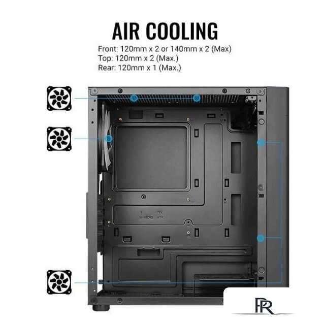 Корпус AeroCool Hexform-G-BK-v2 - Изображение №6 — Интернет-магазин ПроЗаказ