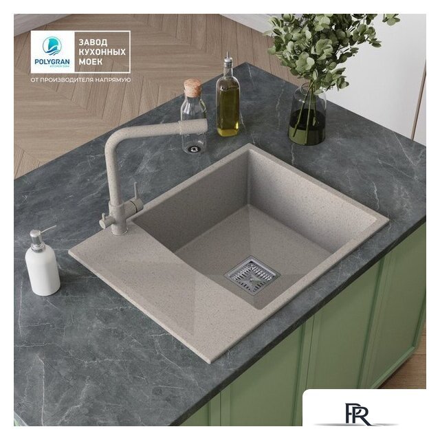 Кухонная мойка Polygran Blade 660 (кремовый) - Изображение №3 — Интернет-магазин ПроЗаказ