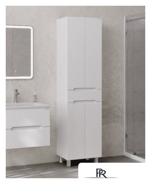  Onika Шкаф-пенал Айленд 50 405003 (белый) - Изображение №2 — Интернет-магазин ПроЗаказ