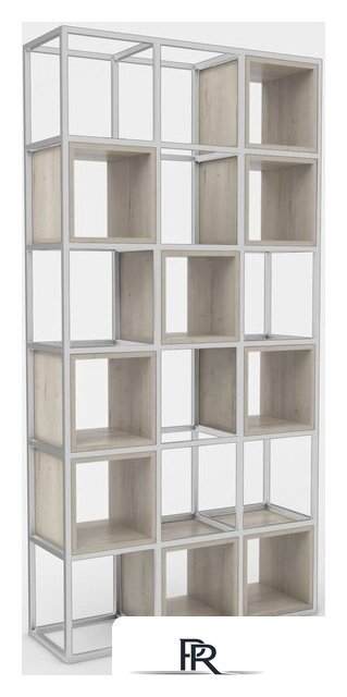 Стеллаж Hype Mebel Грос 105x175 (белый/древесина белая) - Изображение №1 — Интернет-магазин ПроЗаказ