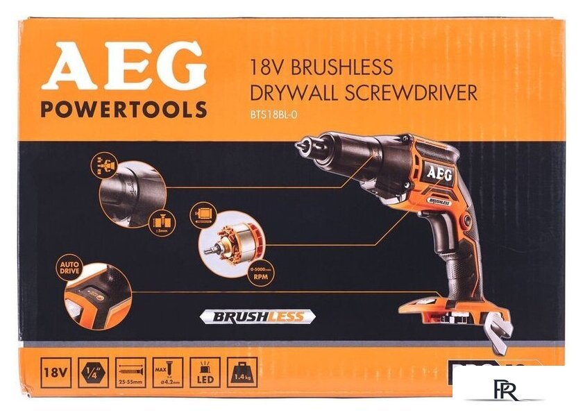 Шуруповерт для гипсокартона AEG Powertools BTS 18 BL-0 (без аккумулятора) - Изображение №2 — Интернет-магазин ПроЗаказ