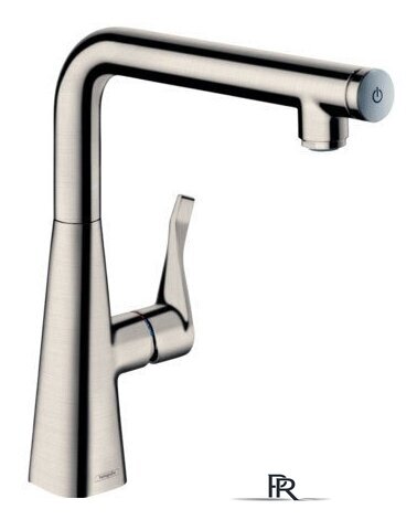Смеситель Hansgrohe Metris Select 14847800 (стальной) - Изображение №1 — Интернет-магазин ПроЗаказ
