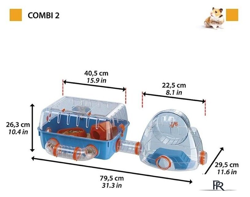 Клетка Ferplast Combi 2 57932599 - Изображение №2 — Интернет-магазин ПроЗаказ