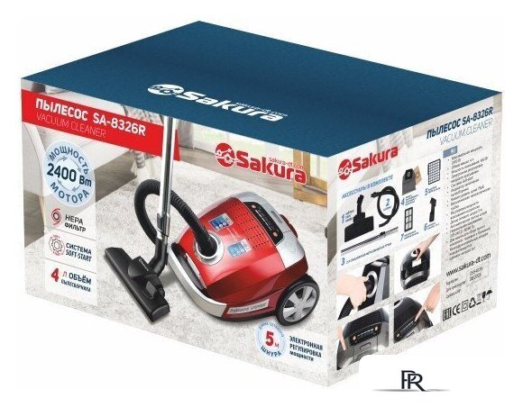 Пылесос Sakura SA-8326R - Изображение №4 — Интернет-магазин ПроЗаказ
