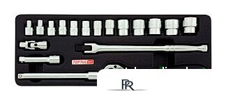 Набор трещотка с головками Toptul GCAT1808 18 предметов - Изображение №1 — Интернет-магазин ПроЗаказ