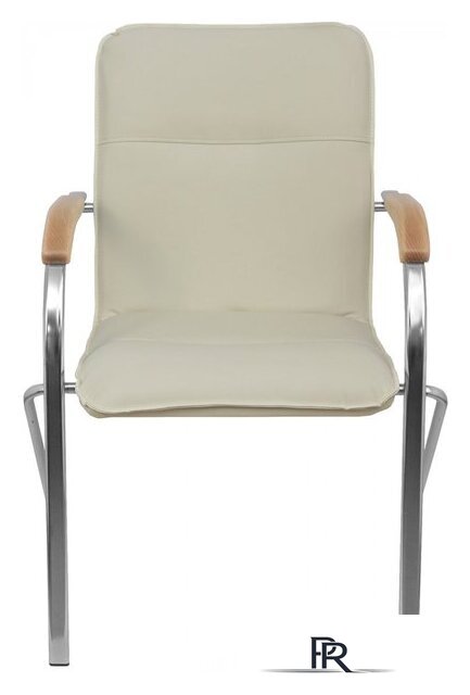 Офисный стул AksHome Samba (Pegasso крем/подлокотники дерево светлое) - Изображение №2 — Интернет-магазин ПроЗаказ