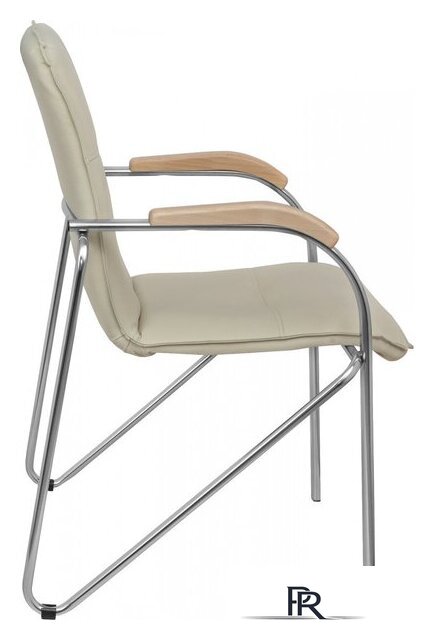 Офисный стул AksHome Samba (Pegasso крем/подлокотники дерево светлое) - Изображение №3 — Интернет-магазин ПроЗаказ