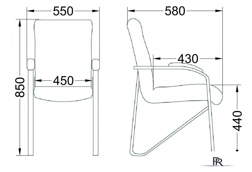 Офисный стул AksHome Samba (Pegasso крем/подлокотники дерево светлое) - Изображение №6 — Интернет-магазин ПроЗаказ