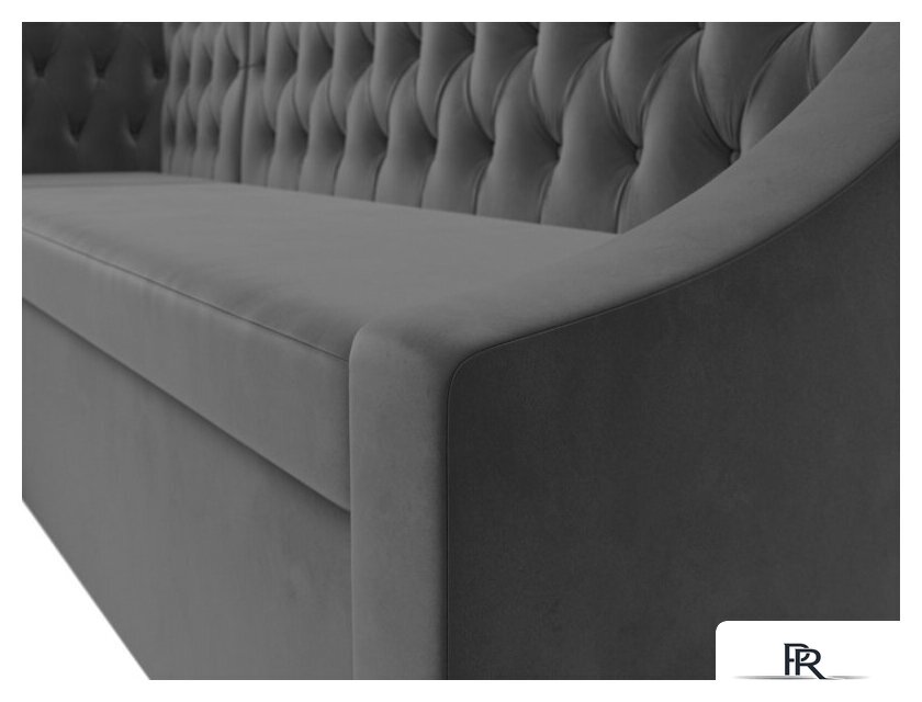 Угловой диван Лига диванов Мерлин левый 109428L (велюр, серый) - Изображение №4 — Интернет-магазин ПроЗаказ