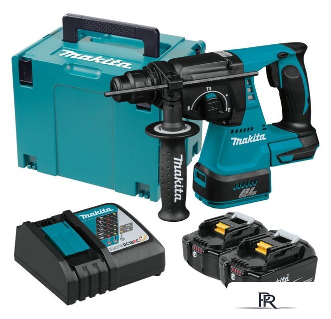 Перфоратор Makita DHR242RTJ (с 2-мя АКБ, кейс) - Изображение №1 — Интернет-магазин ПроЗаказ