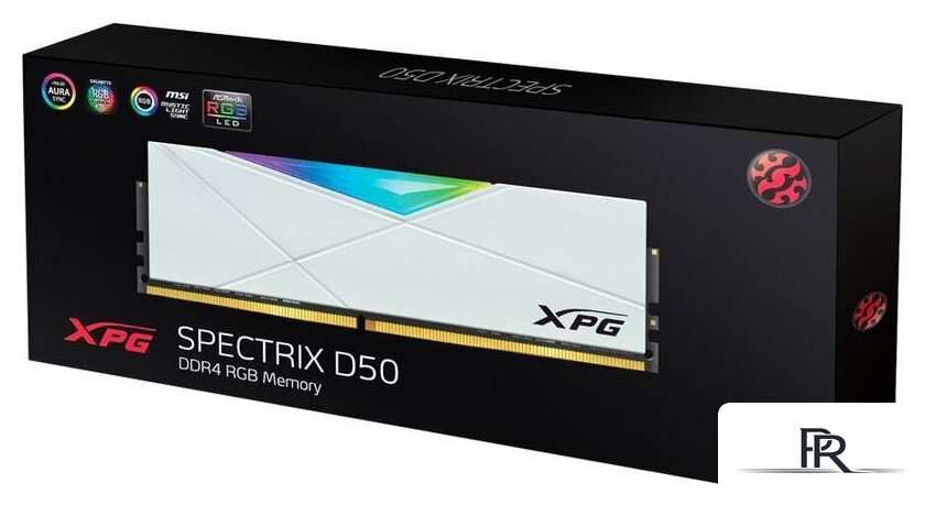 Оперативная память ADATA XPG Spectrix D50 RGB 32ГБ DDR4 3600 МГц AX4U360032G18I-SW50 - Изображение №4 — Интернет-магазин ПроЗаказ