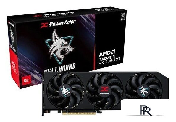 Видеокарта PowerColor Hellhound AMD Radeon RX 9060 XT 8GB GDDR6 RX9060XT 8G-L/OC - Изображение №6 — Интернет-магазин ПроЗаказ